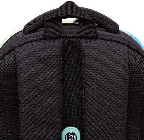 Ранец GRIZZLY анатомическая спинка, c брелоком, для девочек, RAINBOW CAT, 36х28х20 см, RAz-486-2/1