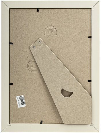 Рамка 21х30 см с паспарту 13х18 см, небьющаяся, аналог IKEA, багет 26 мм, МДФ, BRAUBERG "Zool", цвет слоновая кость, 391376