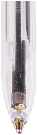 Ручка шариковая "Оптима", СИНЯЯ, корпус прозрачный, узел 1,2 мм, линия письма 1 мм, РО01