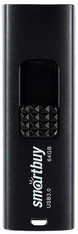 Флеш-диск 64 GB SMARTBUY Fashion USB 3.0, черный, SB064GB3FSK