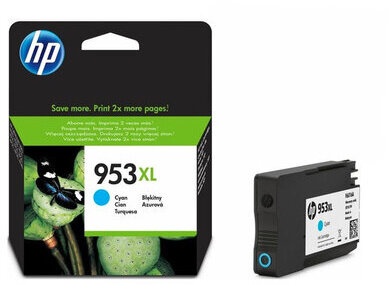 Картридж струйный HP (F6U16AE) Officejet Pro 8710/8210, №953XL, голубой, увеличенный ресурс 1600 стр., оригинальный