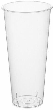 Стакан одноразовый пластиковый, прозрачный, сверхплотный, 650 мл, "Bubble Cup", ВЗЛП, 1022ГП