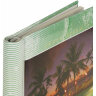 Фотоальбом BRAUBERG на 20 магнитных листов, 23х28 см, "Курорт", индивидуальный бокс, зеленый, 390687