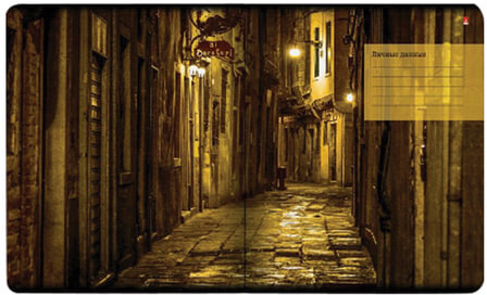 Тетрадь А5, 48 л., АЛЬТ, скоба, клетка, глянцевый лак, "ГОРОДА КОНТРАСТЫ NEW" (5 видов), 7-48-182