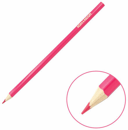 Карандаши цветные KOH-I-NOOR "RED LION" 24 цвета, шестигранные, 2,8 мм, натуральное дерево, 3554/24, 3554024063KS