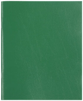 Тетрадь бумвинил, А5, 48 л., скоба, офсет №1, клетка, с полями, STAFF, ЗЕЛЕНЫЙ, 403413