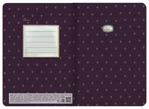 Тетрадь 40 л. в клетку обложка SoftTouch, фольга, бежевая бум. 70 г/м2, сшивка, А5 (147х210 мм), GALLERY, BRAUBERG, 403763