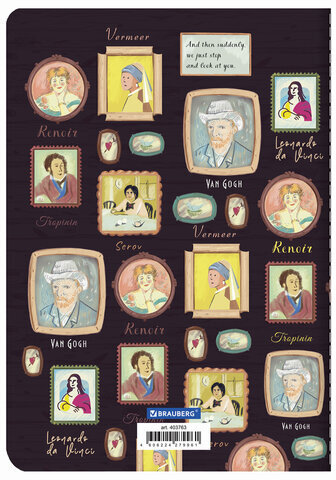 Тетрадь 40 л. в клетку обложка SoftTouch, фольга, бежевая бум. 70 г/м2, сшивка, А5 (147х210 мм), GALLERY, BRAUBERG, 403763