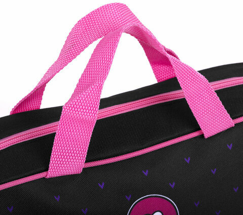 Папка на молнии с ручками BRAUBERG А4, 1 отделение, полиэстер, 80 мм, "Space sweets", 272175