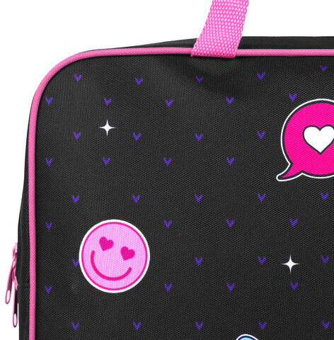 Папка на молнии с ручками BRAUBERG А4, 1 отделение, полиэстер, 80 мм, "Space sweets", 272175