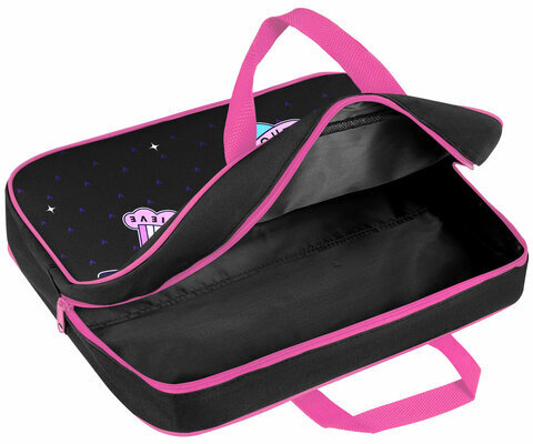 Папка на молнии с ручками BRAUBERG А4, 1 отделение, полиэстер, 80 мм, "Space sweets", 272175