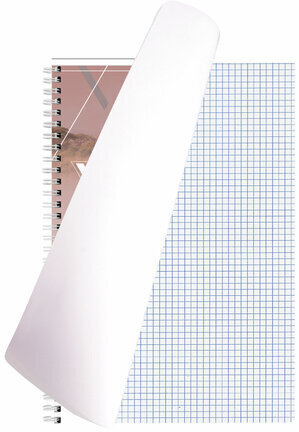 Тетрадь А4, 80 л., BRAUBERG, гребень, клетка, глянцевый лак, WILD, 404052