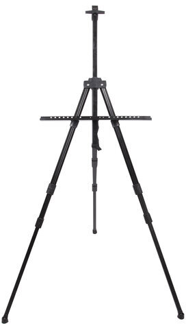 Мольберт алюминиевый BRAUBERG ART CLASSIC, УСИЛЕННЫЙ, тренога, переносной, разлож. 98x180x91, 191281