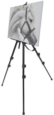 Мольберт алюминиевый BRAUBERG ART CLASSIC, УСИЛЕННЫЙ, тренога, переносной, разлож. 98x180x91, 191281