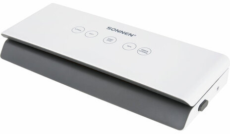 Вакуумный упаковщик SONNEN VS-V73, 3 режима, 95 Вт, запаивание до 30 см, сенсорная панель, резак, 456338