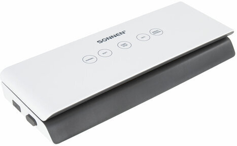 Вакуумный упаковщик SONNEN VS-V73, 3 режима, 95 Вт, запаивание до 30 см, сенсорная панель, резак, 456338