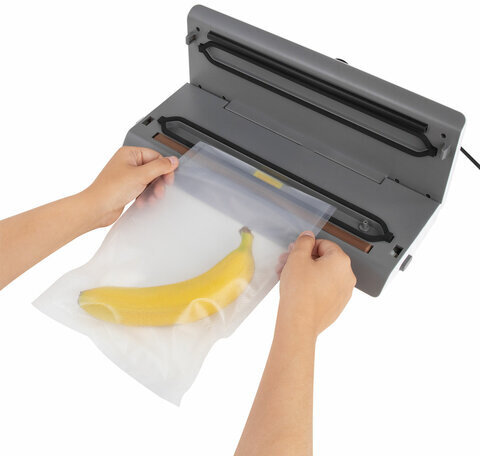 Вакуумный упаковщик SONNEN VS-V73, 3 режима, 95 Вт, запаивание до 30 см, сенсорная панель, резак, 456338