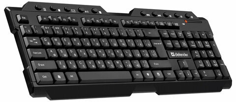 Клавиатура беспроводная DEFENDER Element HB-195 RU, USB, 114 клавиш, черная, 45195