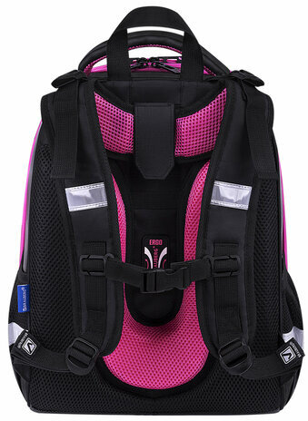 Ранец BRAUBERG SHINY, 2 отделения, с брелоком, "Glad to be cat", 38х28х14 см, 271382