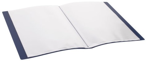 Папка 40 вкладышей BRAUBERG "Contract", синяя, вкладыши-антиблик, 0,7 мм, бизнес-класс, 221777