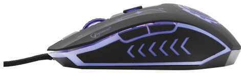 Мышь проводная игровая GEMBIRD MG-510, USB, 5 кнопок + 1 колесо-кнопка, оптическая, черная