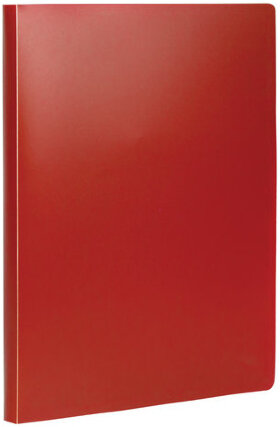 Папка на 2 кольцах STAFF, 21 мм, красная, до 170 листов, 0,5 мм, 225718