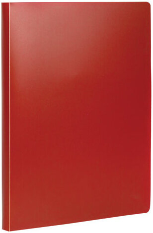 Папка на 2 кольцах STAFF, 21 мм, красная, до 170 листов, 0,5 мм, 225718