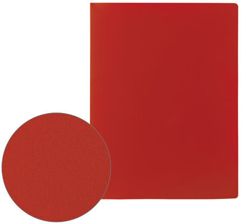 Папка на 2 кольцах STAFF, 21 мм, красная, до 170 листов, 0,5 мм, 225718