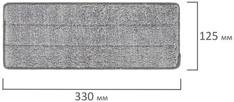 Насадки МОП для швабры (кармашки с 1-й стороны) КОМПЛЕКТ 4 шт., микрофибра, 33х12,5 см, LAIMA, 608145