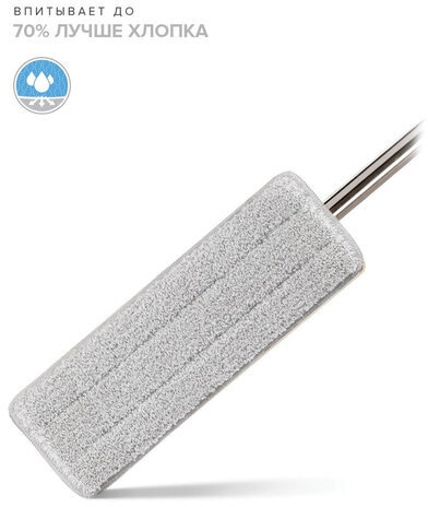 Насадки МОП для швабры (кармашки с 1-й стороны) КОМПЛЕКТ 4 шт., микрофибра, 33х12,5 см, LAIMA, 608145