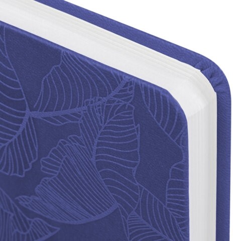 Ежедневник датированный 2026 А5 138x213 мм, BRAUBERG "Foliage", под кожу, гибкий, сиреневый, 117131