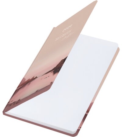 Ежедневник датированный 2026 с резинкой 145х203 мм, А5, BRAUBERG, твердый, "Безмятежность", 117336