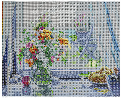 Картина стразами (алмазная мозаика) 40х50 см, ОСТРОВ СОКРОВИЩ "Отличный денёк", без подрамника, 662579