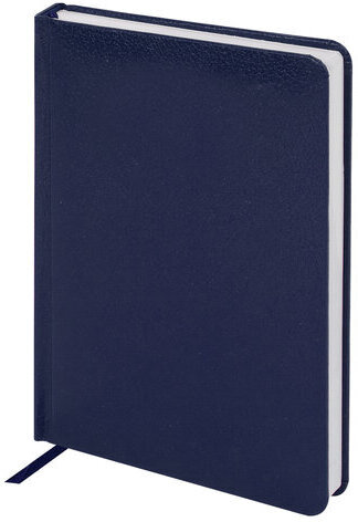 Ежедневник недатированный МАЛЫЙ ФОРМАТ А6 (100x150 мм) BRAUBERG "Profile", балакрон, 136 л., синий, 111691