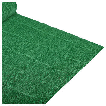 Бумага гофрированная/креповая (ИТАЛИЯ) 140 г/м2, 50х250 см, темно-зеленая (961), BRAUBERG FIORE, 112570