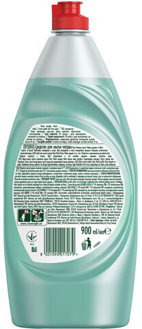 Средство для мытья посуды, 900 мл, FAIRY (Фейри) Нежные руки "Чайное дерево и мята"