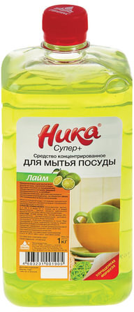 Средство для мытья посуды 1 кг, НИКА &quot;Супер Плюс&quot;, концентрат