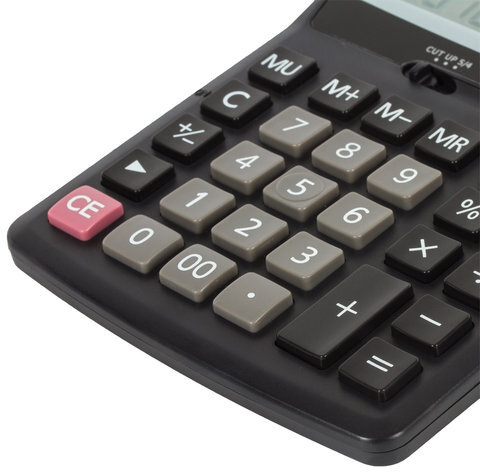 Калькулятор настольный STAFF STF-2512 (170х125 мм), 12 разрядов, двойное питание, 250136