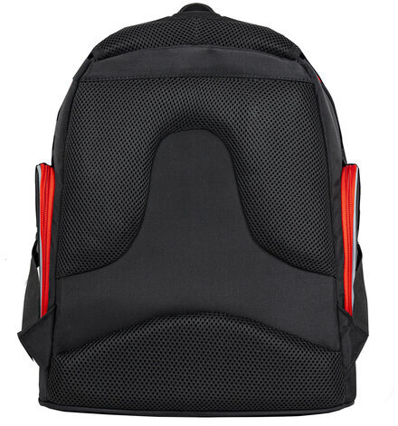 Рюкзак BRAUBERG CLASSIC, легкий каркас, премиум материал, "Motorbike", черный, 37x32х21 см, 270583