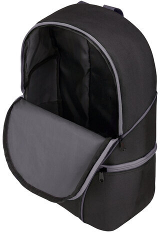 Рюкзак STAFF TRIP универсальный, 2 кармана, черный с серыми деталями, 40x27x15,5 см, 270787