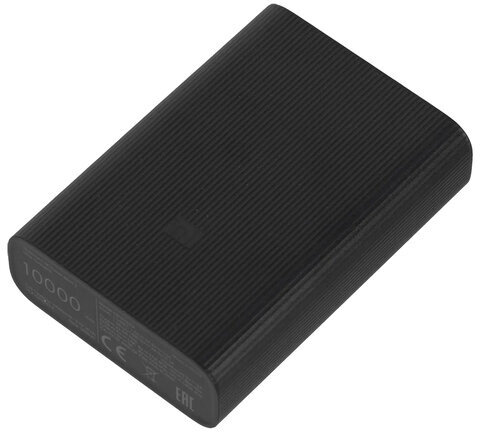 Аккумулятор внешний 10000 mAh, XIAOMI Mi Power Bank 3 Ultra compact, БЫСТРАЯ ЗАРЯДКА, 3 USB, литий-полимерный, BHR4412GL