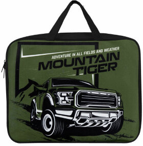 Папка на молнии с ручками BRAUBERG А4, 1 отделение, полиэстер, ширина 80 мм, &quot;Mountain conqueror&quot;, 271130