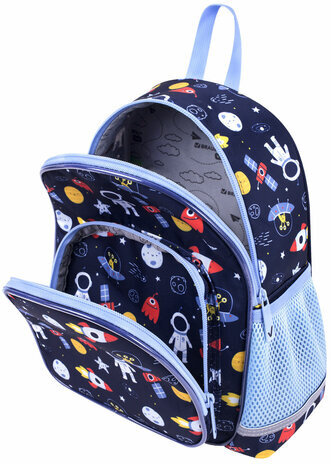 Рюкзак BRAUBERG KIDS PLAY детский, 1 отделение, 3 кармана, "In space", 29х23х12 см, 272051