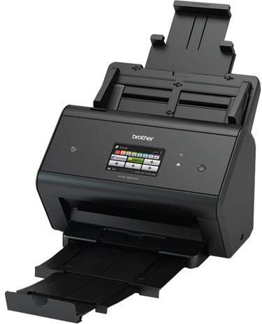 Сканер потоковый BROTHER ADS-3600W А4, 50 стр./мин, 5000 стр./день, 1200х1200, АПД, Wi-Fi, сетевая карта, ADS3600WUX1