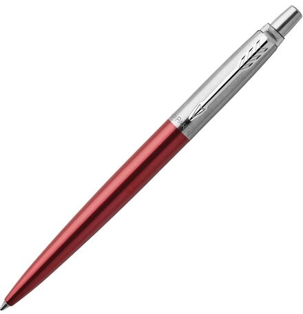 Ручка шариковая PARKER "Jotter Core Kensington Red CT", корпус красный, хромированные детали, синяя, 1953187