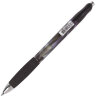 Ручка гелевая автоматическая с грипом BRAUBERG "Jet Gel", ЧЕРНАЯ, печать, узел 0,6 мм, линия письма 0,4 мм, 142691