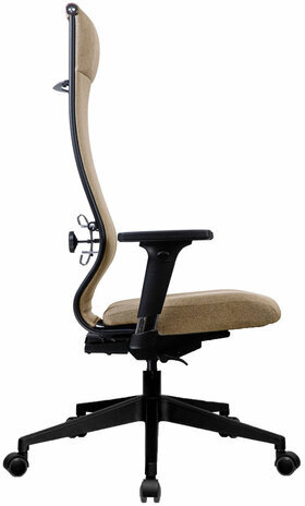 Кресло МЕТТА "ErgoLife" 10 B1-162D, пластик, синхромеханизм, 2D-подлокотники, ткань, бежевое