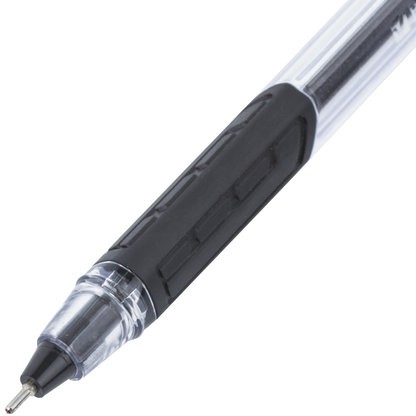 Ручка шариковая масляная BRAUBERG "Extra Glide GT", ЧЕРНАЯ, трехгранная, узел 0,7 мм, линия письма 0,35 мм, 142919