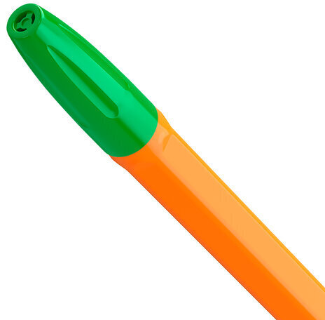 Ручка шариковая BRAUBERG "ULTRA ORANGE", ЗЕЛЕНАЯ, узел 0,7 мм, чернила ГЕРМАНИЯ, наконечник ШВЕЙЦАРИЯ, 143565