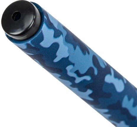 Ручка шариковая BRAUBERG SOFT TOUCH GRIP "MILITARY", СИНЯЯ, мягкое покрытие, узел 0,7 мм, 143713